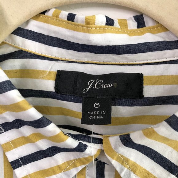 NWT J.Crew Stripe Button Up Classic Fit Boy Shirt - Picture 11 of 16